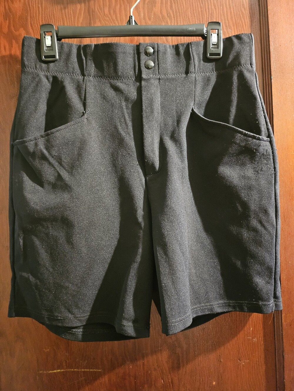 BIKE Black Baseball Shorts- Large